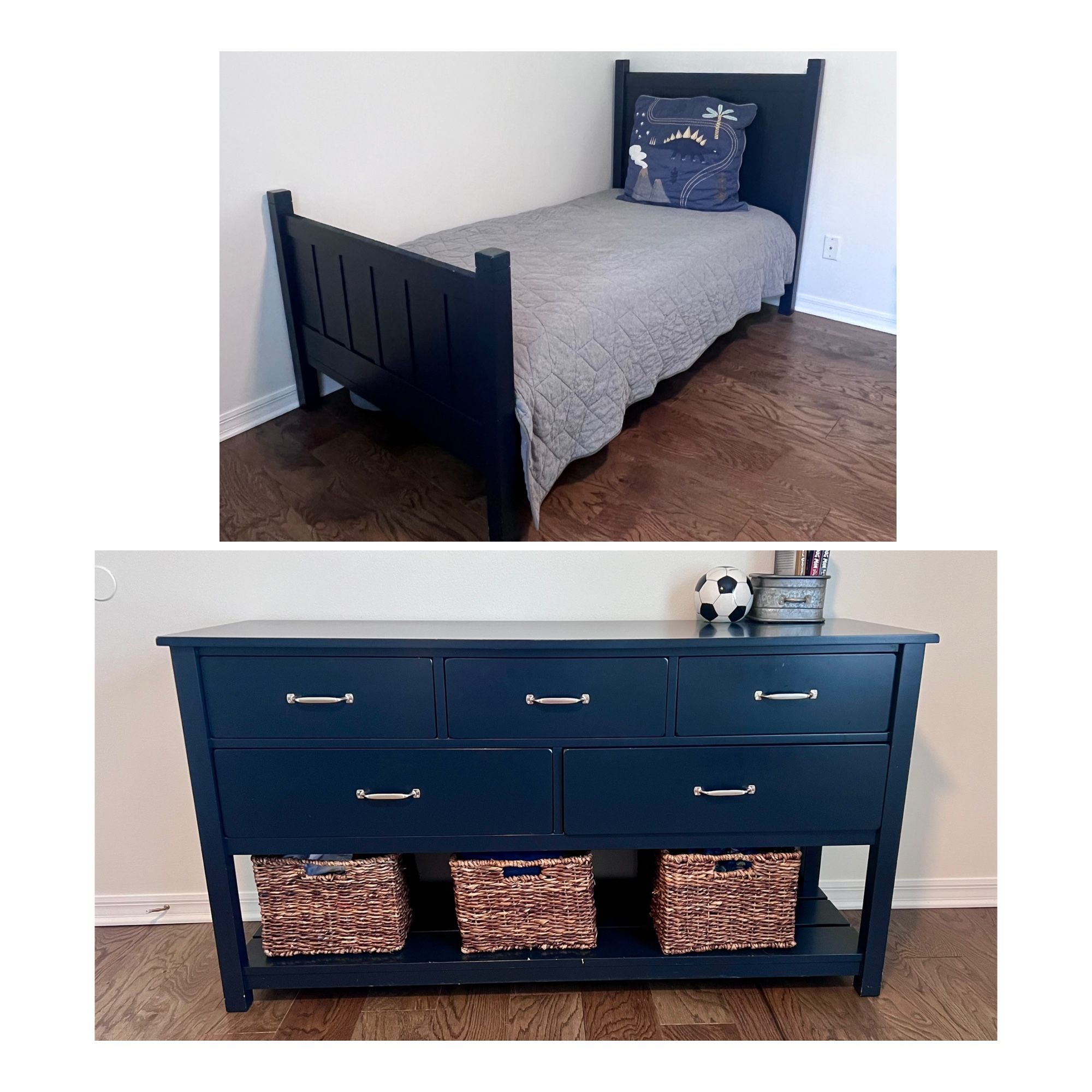 Pottery Barn Kids Twin Bed And Dresser