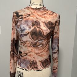 Sheer Longsleeve Blouse