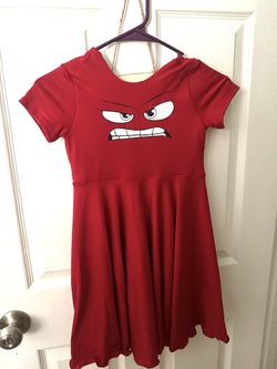 Inside Out Angry Red Dress 7/8