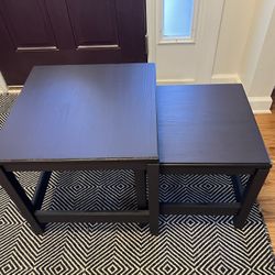 Brown Wood IKEA Nesting Accent tables 