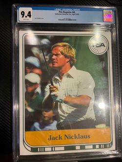 PSA Magazine Jack Nicklaus April 2003 Cover CGC Graded Golf Trading Card 9.4 CGC