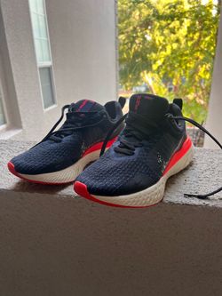 Nike React Infinity Run Flyknit 2 Men’s 11.5 Black Red