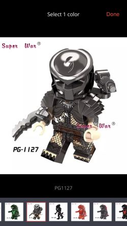 Alien And Predator combo Minifigures set that goes with LEGO