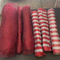 Christmas Decorative  Mesh Tulle