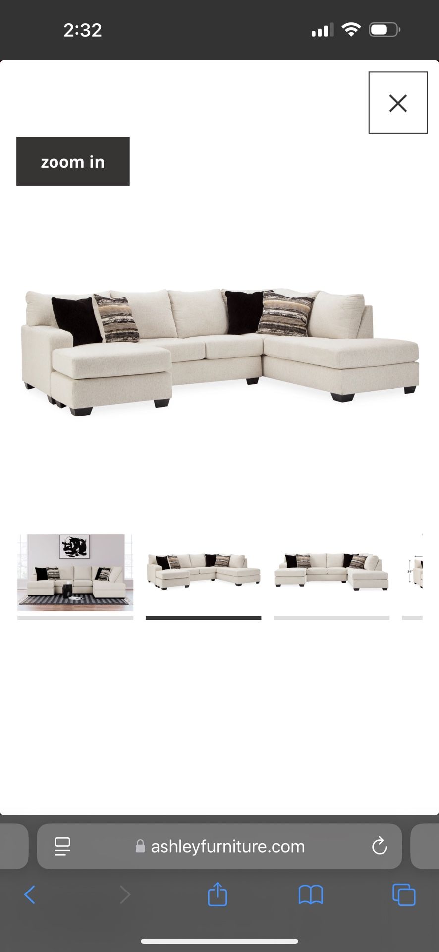 Sectional sofa from Ashley furniture