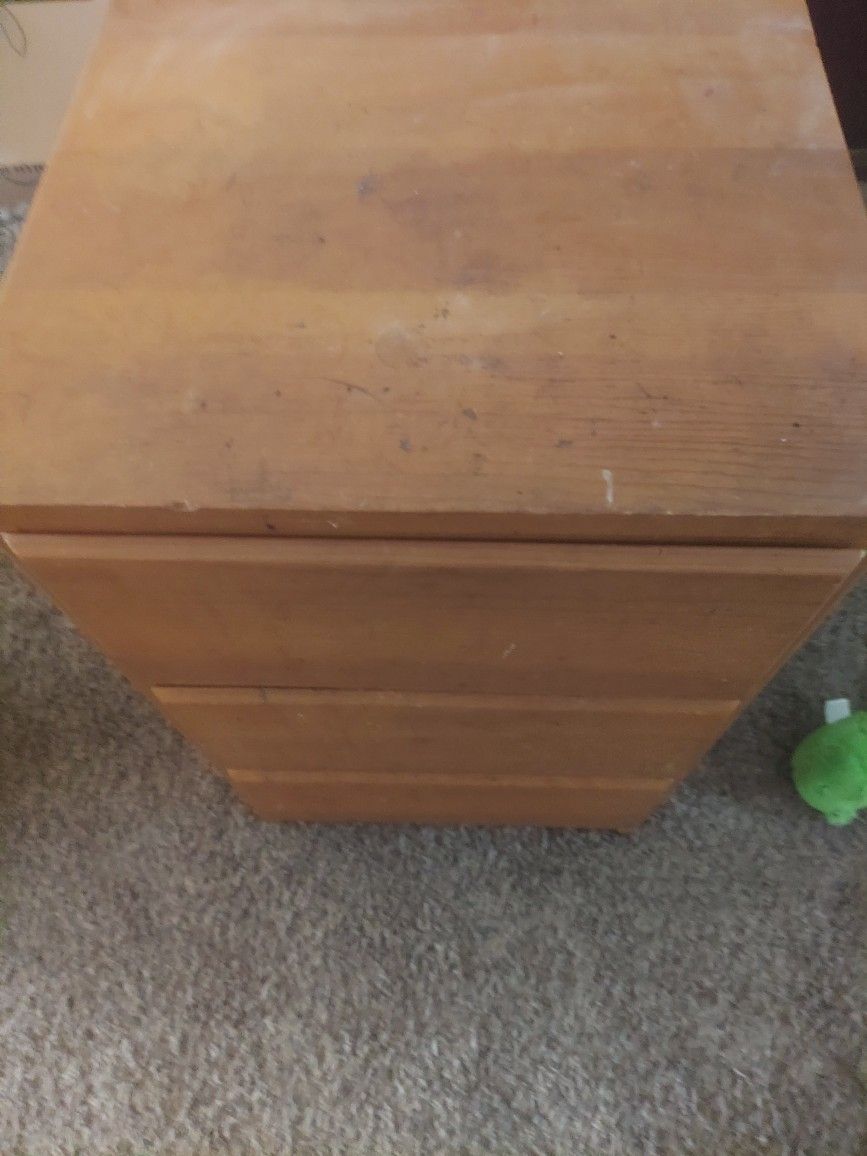 Three Drawer End Table