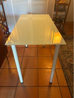 Glass top table/ desk