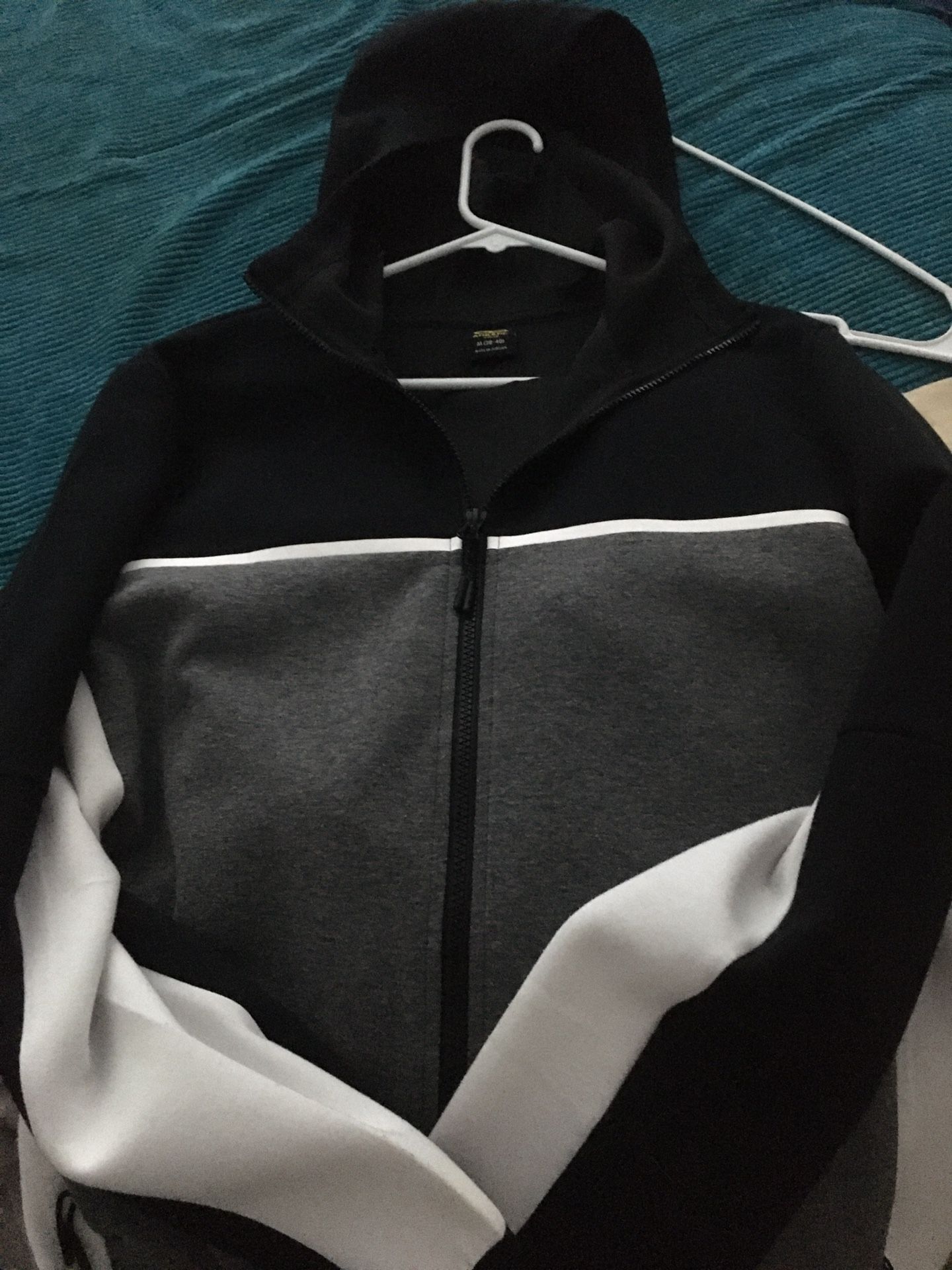 New Reflective Jacket With Hood Mens Medium