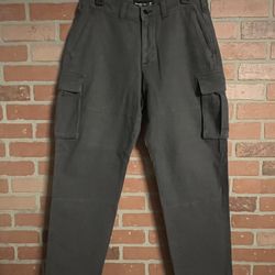 ABERCROMBIE & FITCH STRETCH DARK GRAY CARGO PANTS 32W 32L