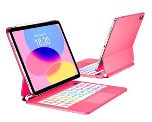 ☆ Magic for iPad A16 11-inch 11th Generation(2025)/10th Gen 10.9-inch(2022) Case with Keyboard,Wireless Keypad Floating Magnetic Folio Cover,Rainbow B