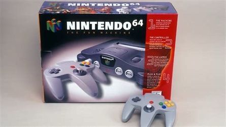 Nintendo 64 with Star Wars pod racers