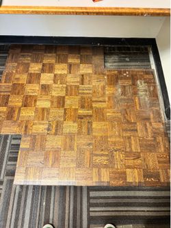 Wooden floor mats