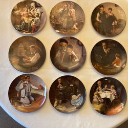 Norman Rockwell Heritage Collection Plates