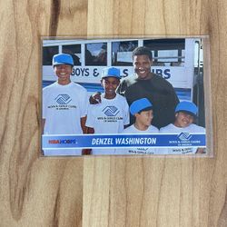 ‘94 NBA Hoops Denzel Washington Card
