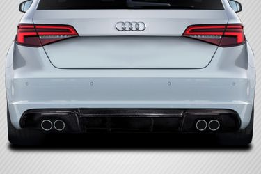 Blemished 2013-2016 Audi A3 Sportback Carbon Creations RS3 Look Rear Diffuser - 1 Piece