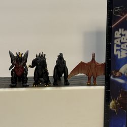 Rodan Monster Space Godzilla 2" Kaiju Figures PVC Miniature Toy  Unbranded