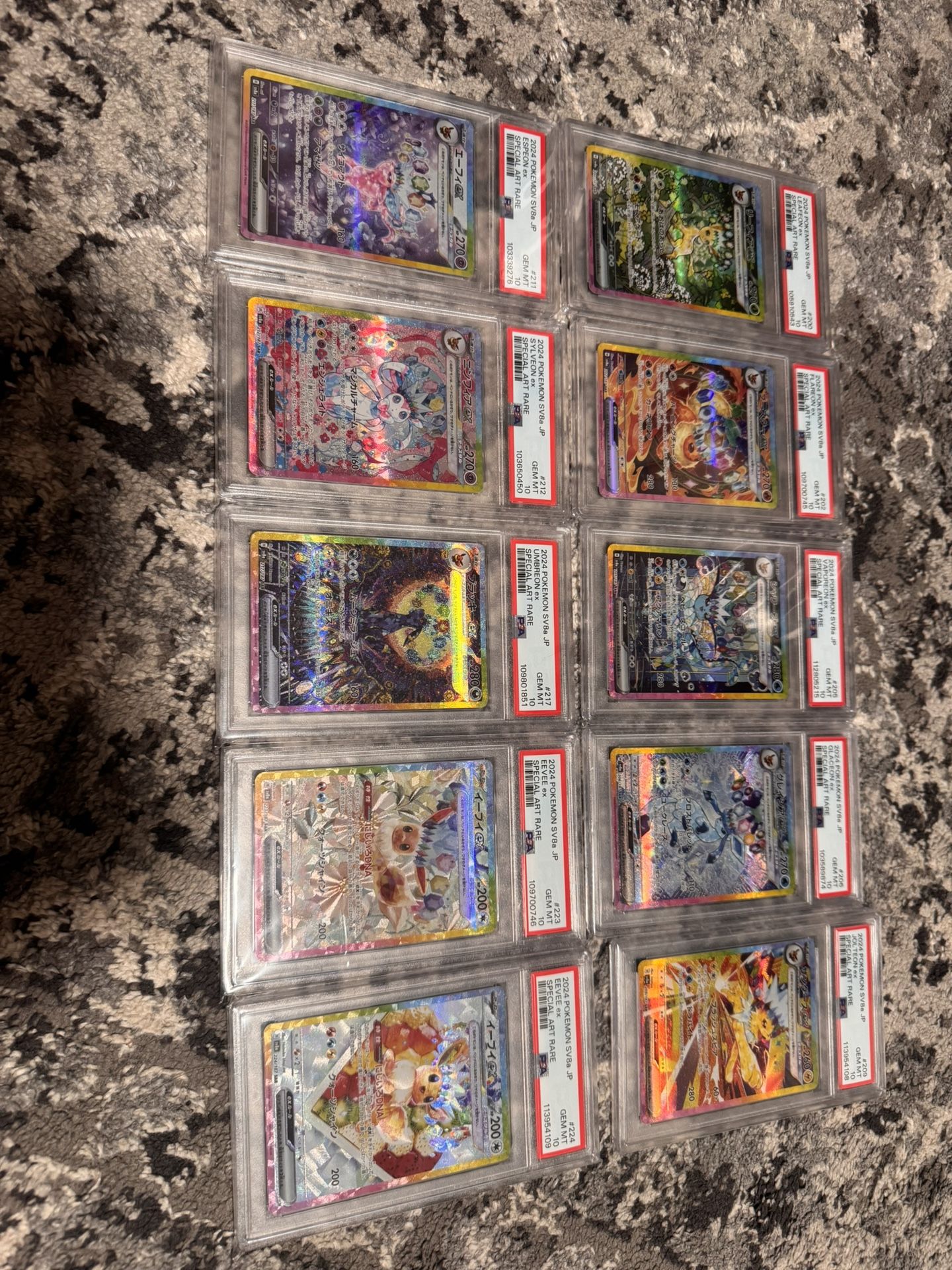 Terastral Eeveelutions SIR set PSA 10