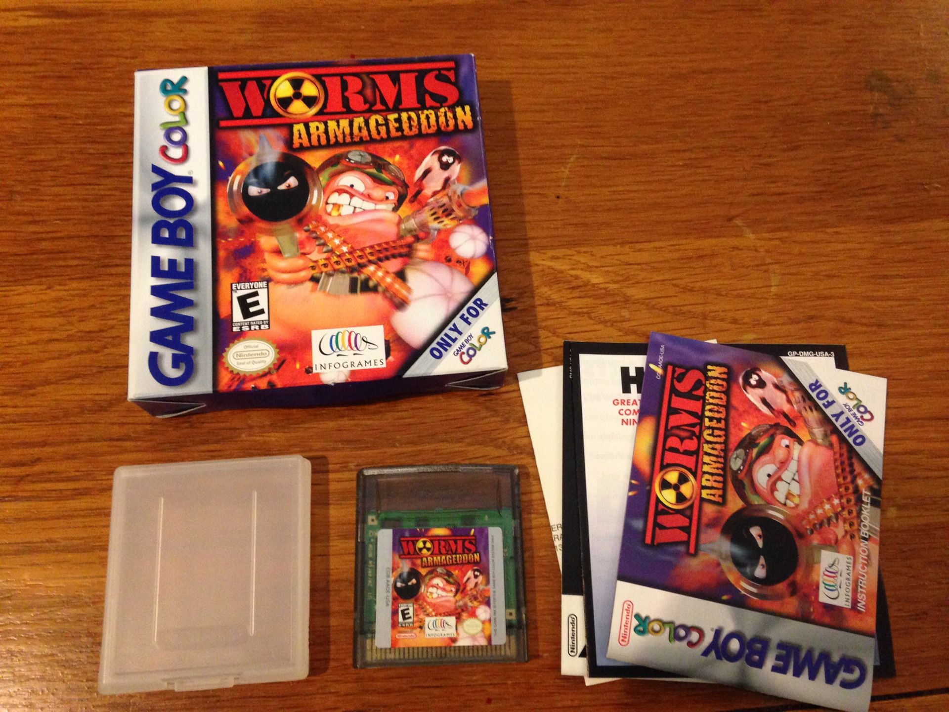 Worms Armageddon, Gameboy Color, Complete in box (CiB)
