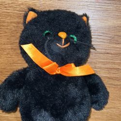 Stuffed Animal Black Cat