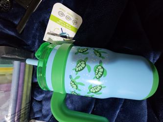 Kids 14 Ounce Sea Turtle Theme Tumbler 