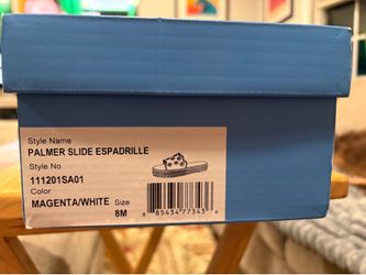 Jack Roger’s Palmer slide espadrille NIB size 8