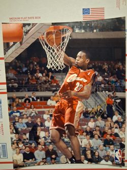 Lebron James Hand signed Autographed 16x20 Licensed Rookie Photo (See Condition)