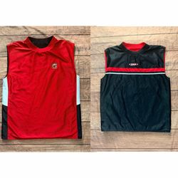 Vintage Y2K Kids Size L (14/16) And1 Reversible Red Black Tank Jersey