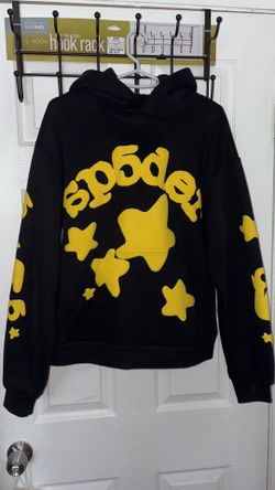 Sp5der BELUGA HOODIE ONYX/YELLOW