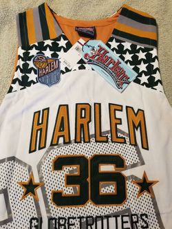 MEADOWLARK LEMON Harlem Globetrotters #36 stiched White Platinum