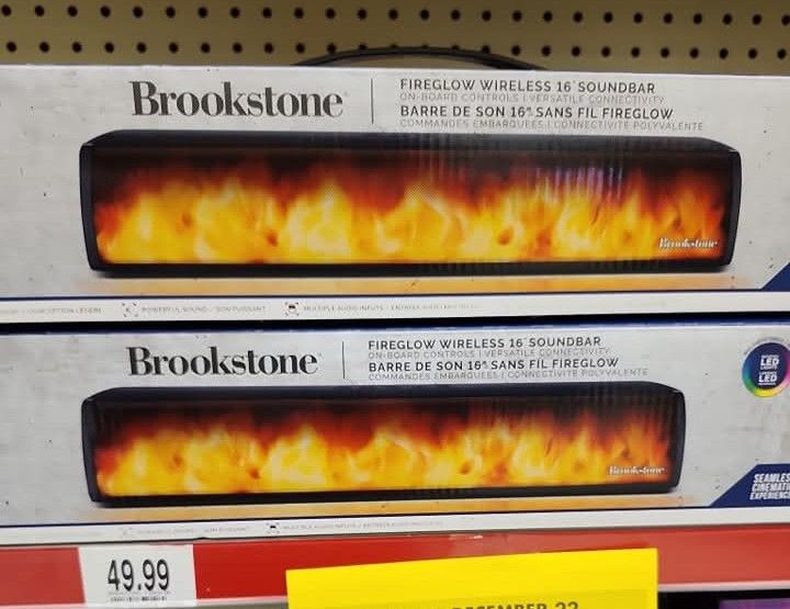 Brookstone Fireglow Wireless Soundbar