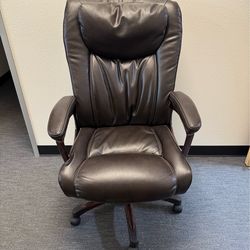 Brown Leather Desk Chair