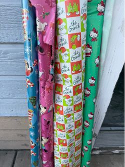 Christmas gift wrap paper $10