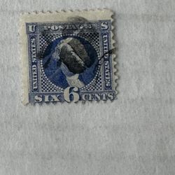 United States 115 6 Cent George Washington Grill Stamp Used 