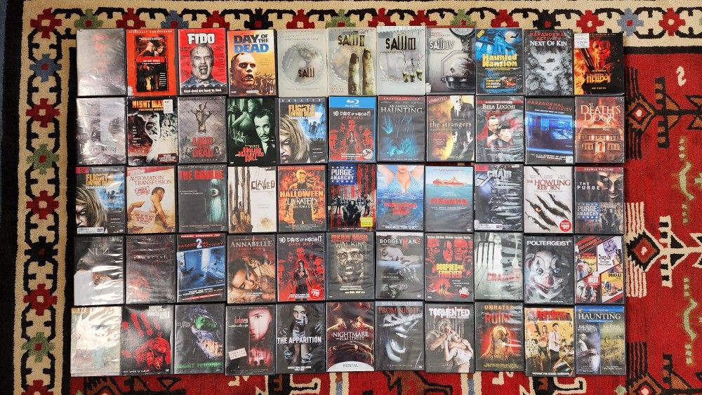 55 Halloween / Horror DVDs