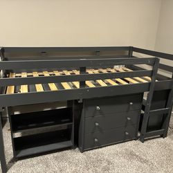 Kids loft bed w/ desk and dresser