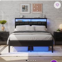 Wayfair Full size bedframe with charging port