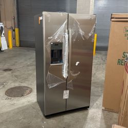 3 Brand New GE Side By Side Fridges