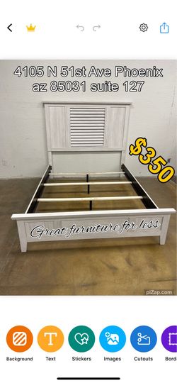 Queen size bed frame brand new