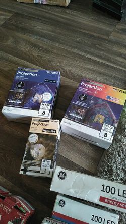 Christmas lights light show projectors LED red lights are sold