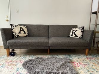 Gray-Blue Sleeper Sofa