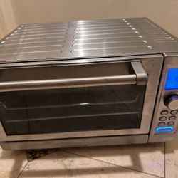 Cuisinart Deluxe Convection Stainless Steel Toaster Oven with LCD Display.