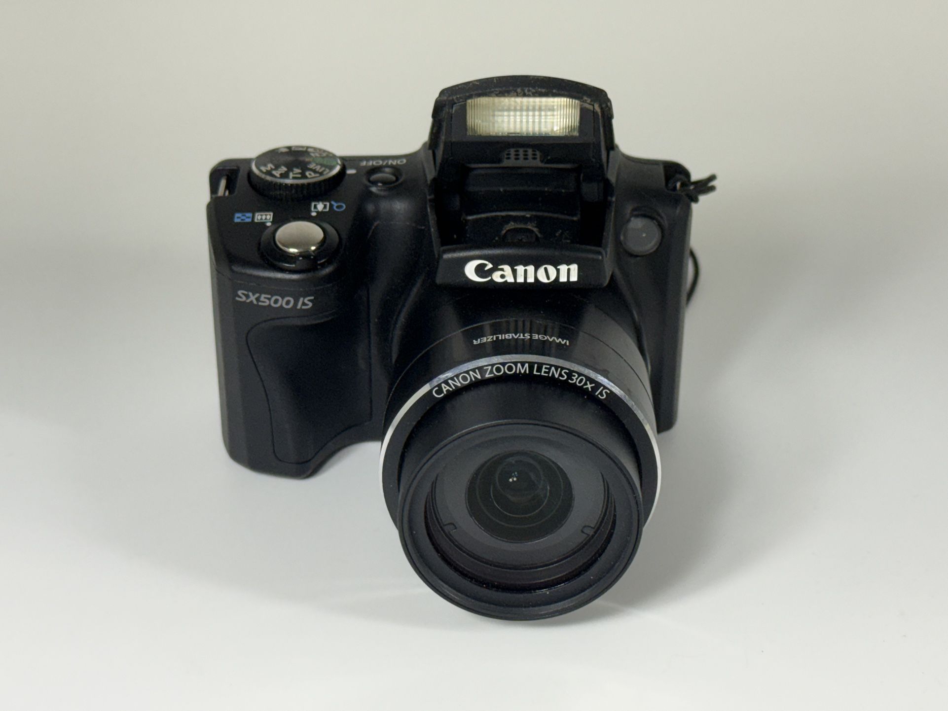 Canon PowerShot SX500 IS Black 16MP Digital Camera with 8GB Memory 