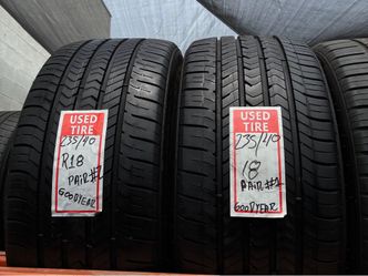2 Goodyear Used Tires 235/40/18