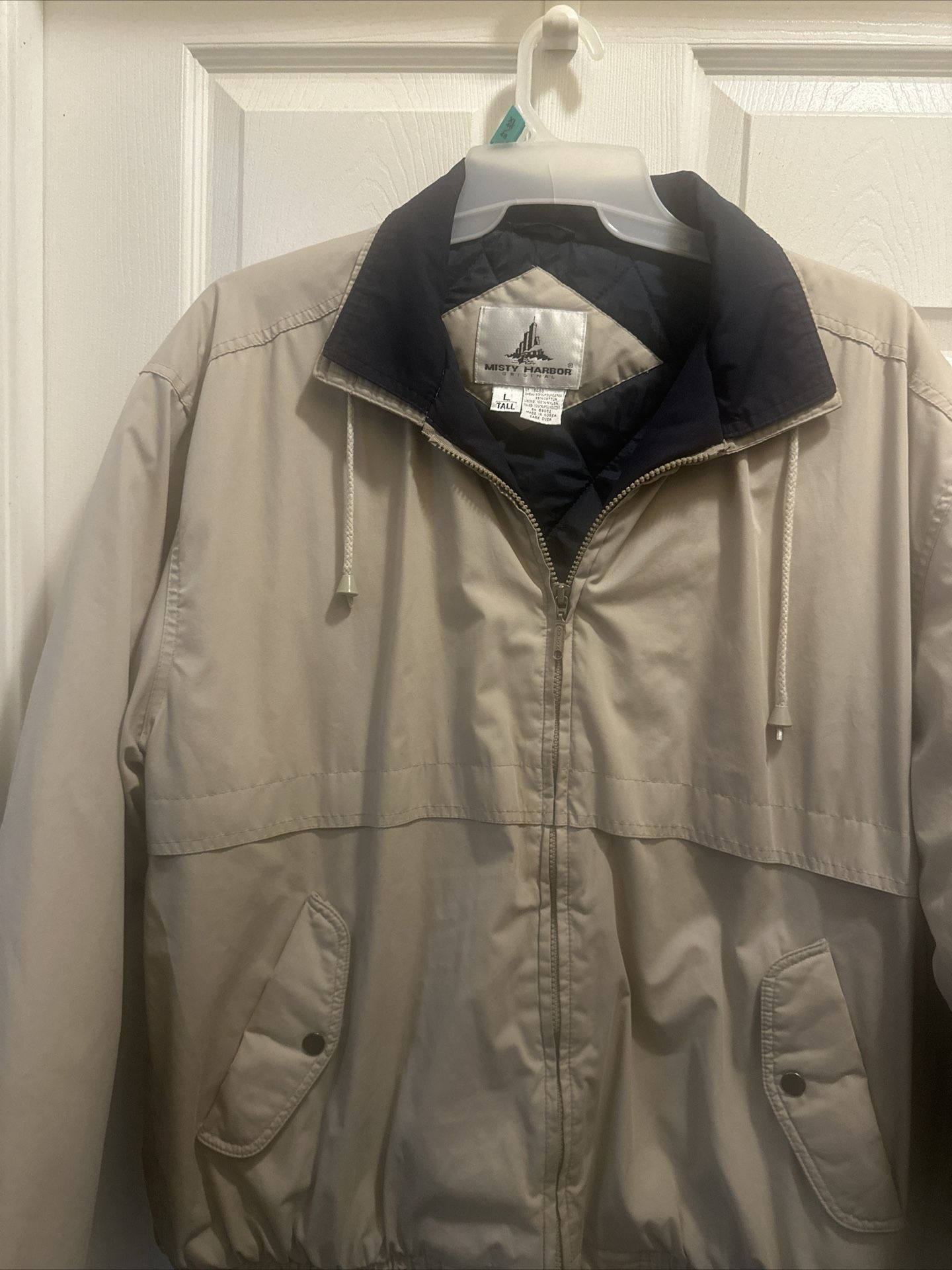 Vintage Misty Harbor Adult  Lined Rain Coat Jacket Size L/ Tall RN 69082