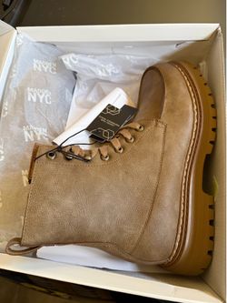 Madden NYC Men's Leather McCoyy Lace Up Boots