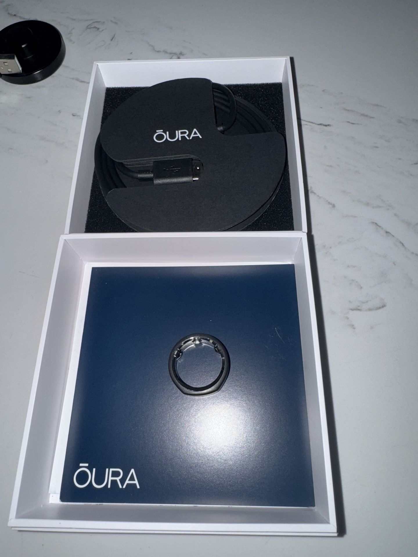 Oura Ring (Gen 3, Stealth Black, Size: 9)