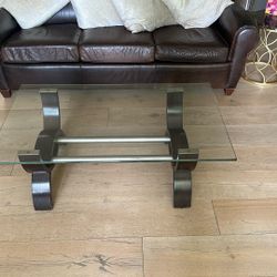 Glass Coffee Table 48 X 28