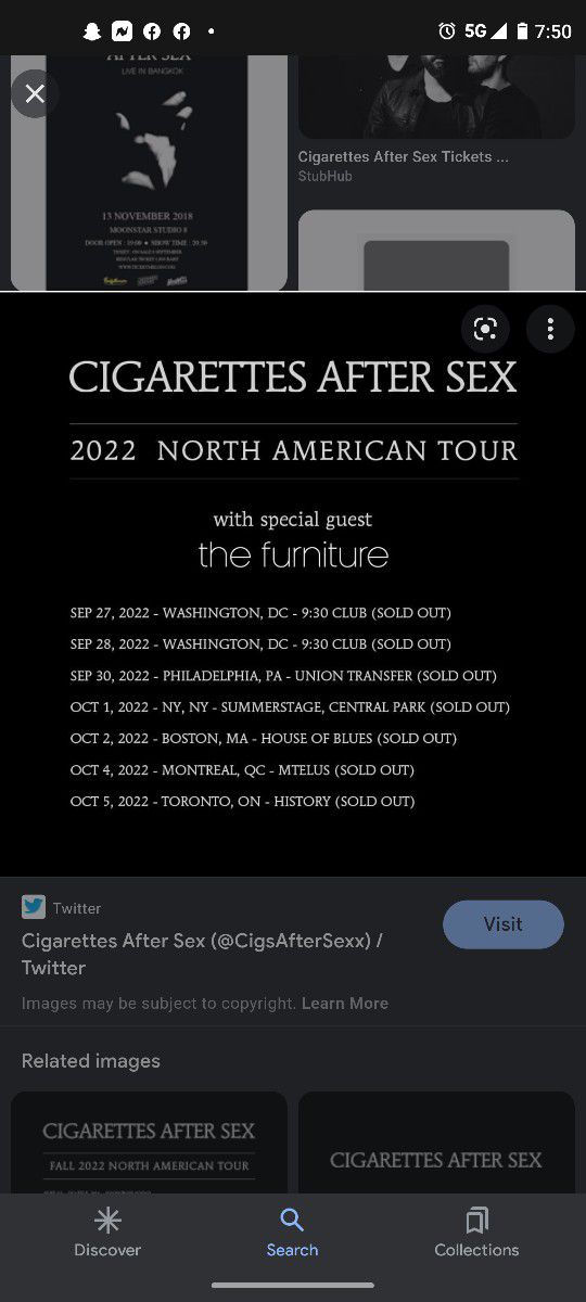 Cigarettes After Sex Concert Tickets (Philadelphia) 