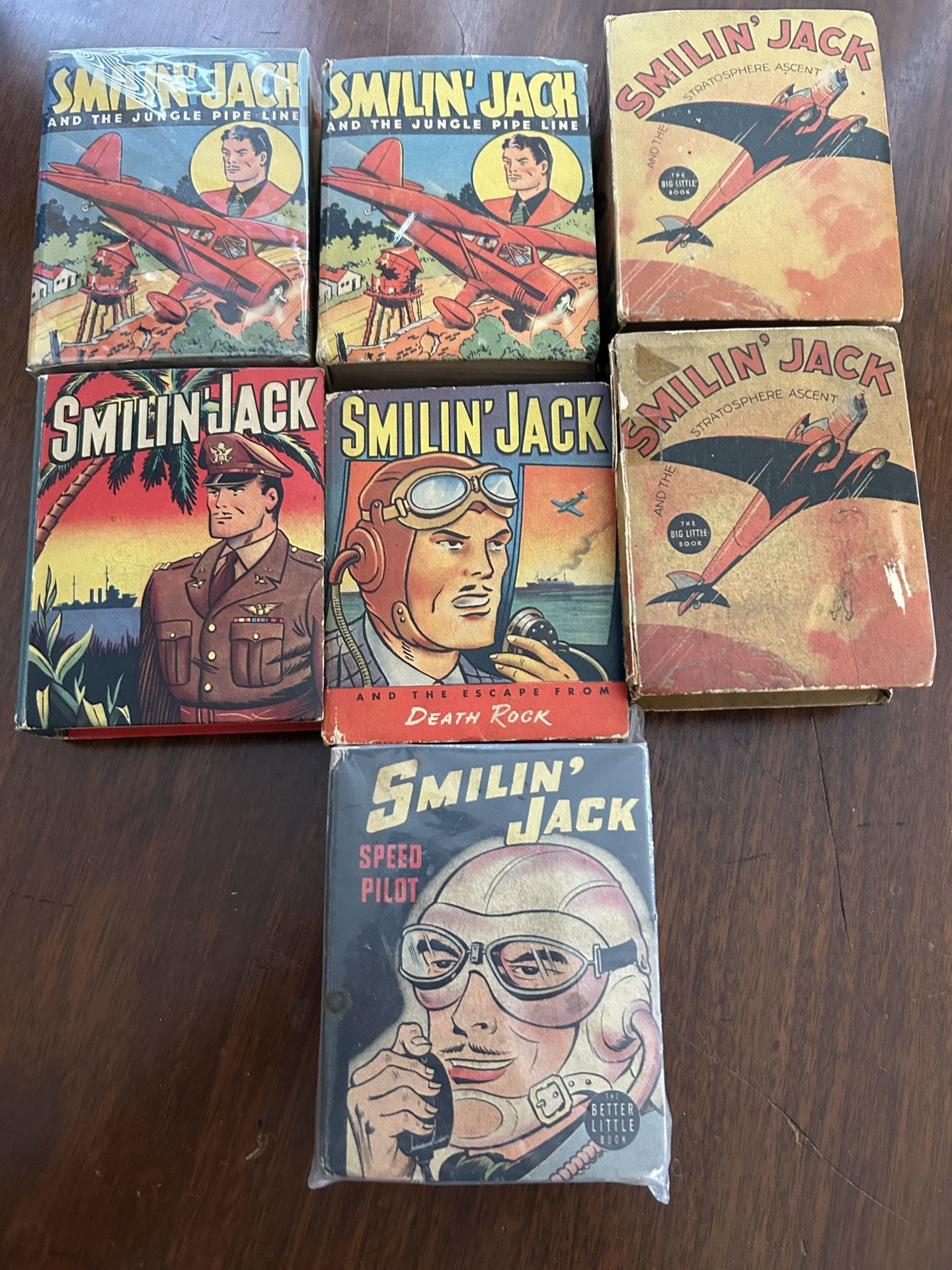 Smilin Jack Of Seven Big And Better Little Books Circa 1940S