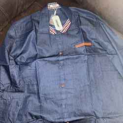 Men’s COOFANDY Long Sleeve Button-Up Shirt – New w/ Tags